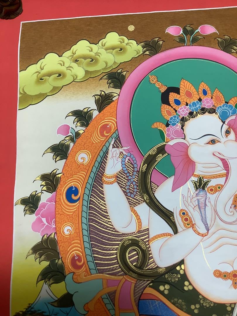 Amazon.co.jp: 《 チベット密教 》 ガネーシャ タンカ 曼荼羅